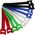 Organizer InLine Rzep Różne kolory 10 sztuk  (59943H)