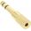 Adapter AV InLine Jack 3.5mm - Jack 6.3mm złoty (99305P)