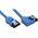 InLine SATA - SATA, 0.5m, Niebieski (27705L)