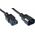 Kabel zasilający InLine 3 Pin IEC C13 - C14 0.5m (16605)