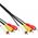 Kabel Intos RCA (Cinch) x3 - RCA (Cinch) x3 3m czarny (89603)
