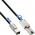 InLine SFF 8644 - SFF 8088, 0.5m, Czarny (27639A)