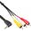 Kabel Intos Jack 3.5mm - RCA (Cinch) x3 1.5m czarny (89600)