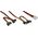 InLine Molex - SATA x4, 0.55m, Wielokolorowy (29672B)