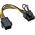 InLine PCIe 6-pin - PCIe 8-pin, 0.1m, Żółty (26626)
