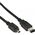 InLine Firewire 6-pin - Firewire 4-pin, 1.8m, Czarny (34642)