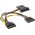InLine SATA 15-pin - SATA 15-pin x3, 0.15m, Wielokolorowy (29681)