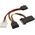 InLine Molex - SATA x4, 0.15m, Wielokolorowy (29682)