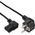 Kabel zasilający InLine kątowy, C13, Czarny 1.8m (16752)