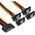 InLine SATA 15-pin - SATA 15-pin x4, 0.15m, Wielokolorowy (29683V)