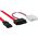 InLine SATA - SATA Slimline + Molex, 0.4m, Czerwony (29608)