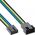 InLine 4-pin - 4-pin, 0.7m, Wielokolorowy (33328D)
