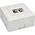 InLine Gniazdo Cat.5e 2x RJ45, RAL 9010 biały (74202D)