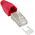 InLine Wtyczka RJ45, czerwony 10 szt (74510R)