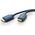 Kabel Clicktronic HDMI - HDMI 0.5m niebieski (70300)