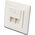 Digitus CAT 5e mod wall outlet. shield - DN-9001-N