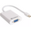 Adapter AV Value DisplayPort Mini - D-Sub (VGA) + Jack 3.5mm biały (509-05)