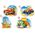 Castorland Puzzle x4 - Pojazdy budowlane (229447)