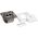 LogiLink LogiLink Cat.6A Anschlussdose, 2x RJ45,weiß, waagerecht - NP0123