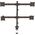 StarTech Uchwyt biurkowy na 4 monitory 13" - 27'' (ARMQUAD)