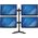 StarTech Stojak biurkowy na 4 monitory 13" - 27" (ARMBARQUAD)