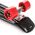 Deskorolka Meteor PLASTIKOWA black/red/silver
