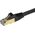 StarTech Patchcord CAT6A, STP, 1m, czarny (6ASPAT1MBK)