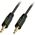 Kabel Lindy Jack 3.5mm - Jack 3.5mm 1m czarny (35641)