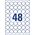 Avery Zweckform Usuwalne etykiety wodoodporne Heavy Duty Ø 30 mm (L4716REV-20)