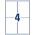 Avery Zweckform usuwalne etykiety uniwersalne 99,1 x 139 mm (L4733REV-25)