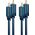 Kabel Clicktronic RCA (Cinch) x2 - RCA (Cinch) x2 10m niebieski (70383)