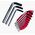 Stanley Zestaw kluczy imbusowych hex typ L 1,5-6mm 8szt. (69-251)