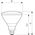 Philips Promiennik podczerwieni PAR38 IR 230V 100W E27 - 871150011578215