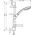 Zestaw prysznicowy Hansgrohe Croma 100 przesuwny chrom (27772000)