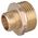 Invena Nypel mosiężny redukcyjny 3/8x1/2" - ZM-07-102