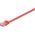 Goobay Kabel krosowy płaski patchcord U/UTP kat.6 czerwony 1m (96400)