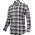 Lahti Pro Koszula flanelowa bawełniana szaro-czarna w kratę rozmiar M (L4180402)