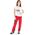 Milo Spodnie damskie Vino Lady tomato red/grey r. M