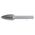 Beta Tools Frez obrotowy łukowy zaokrąglony 6 x 19mm (426MD/FA6)