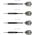 Harrows Rzutki Steeltip Black Arrows czarne 23g