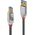 Kabel USB Lindy USB-A - USB-B 1 m Szary (36661)