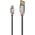 Kabel USB Lindy USB-A - microUSB 5 m Szary (36654)