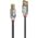 Kabel USB Lindy USB-A - USB-B 3 m Szary (36643)