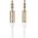 Kabel Usams Jack 3.5mm - Jack 3.5mm 1m biały (YP102)