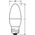 Osram LED STAR LAS B 25 FR 3W/2700K E27 15000h