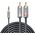 Kabel Lindy Jack 3.5mm - RCA (Cinch) x2 3m srebrny (35335)