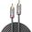 Kabel Lindy RCA (Cinch) - RCA (Cinch) 1m srebrny (35339)