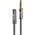 Kabel Lindy Jack 3.5mm - Jack 3.5mm 1m srebrny (35327)
