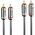 Kabel Lindy RCA (Cinch) x2 - RCA (Cinch) x2 1m srebrny (35345)