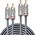 Kabel Lindy RCA (Cinch) x2 - RCA (Cinch) x2 1m srebrny (35345)
